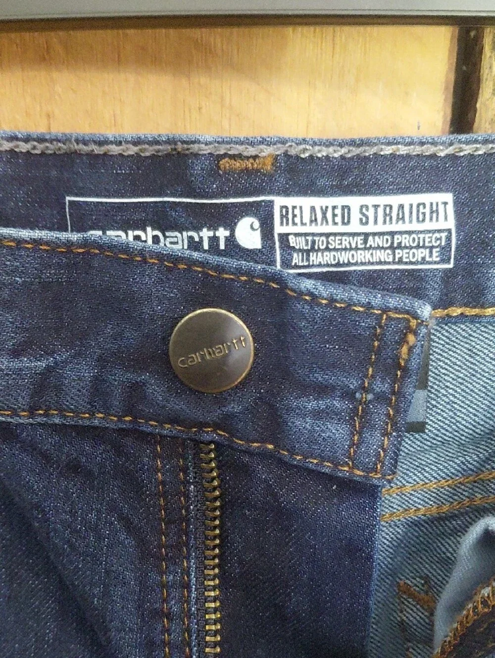 Carhartt Men's Relaxed Straight Dark Blue Jeans